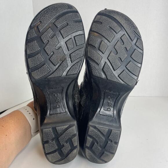 B.O.C. Charcoal Gray / Black Peggy Croc Print Comfort Clog Slip On Shoes Size 11 - Picture 6 of 10